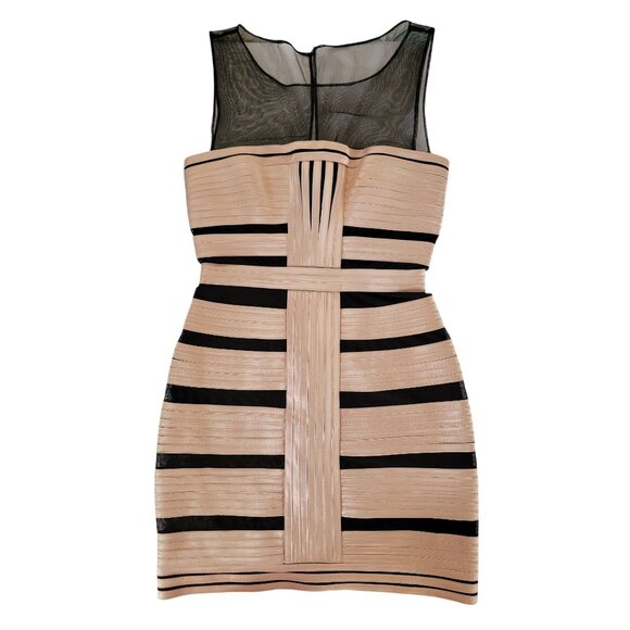 BCBG MAXAZRIA Brenda Bodycon Dress Mesh Size 0 - Picture 1 of 5